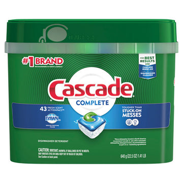 Cascade® Actionpacs, Fresh Scent, 22.5 Oz Tub, 43-tub, 6 Tubs-carton freeshipping - TVN Wholesale